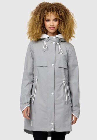 NAVAHOO Raincoat 'Xankaa' in Grey: front