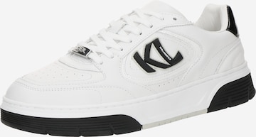 Baskets basses Karl Lagerfeld en blanc : devant
