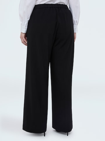 Wide Leg Pantalon Fiorella Rubino en noir