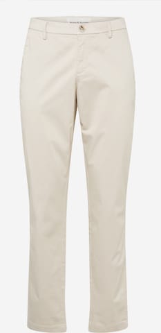 Bruun & Stengade Regular Chino Pants 'Olav' in Beige: front