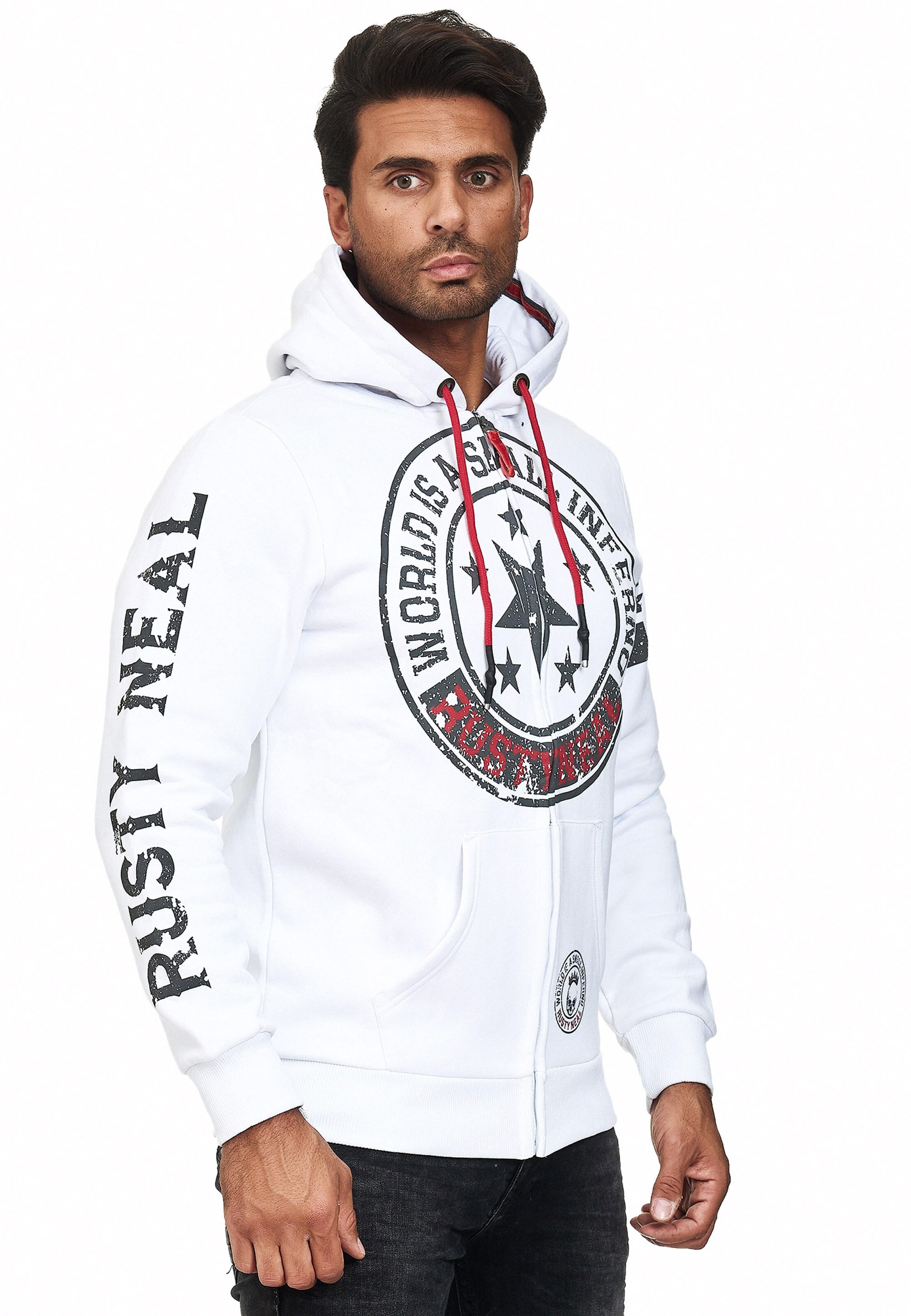 Rusty Neal Sweat jacket in White: front