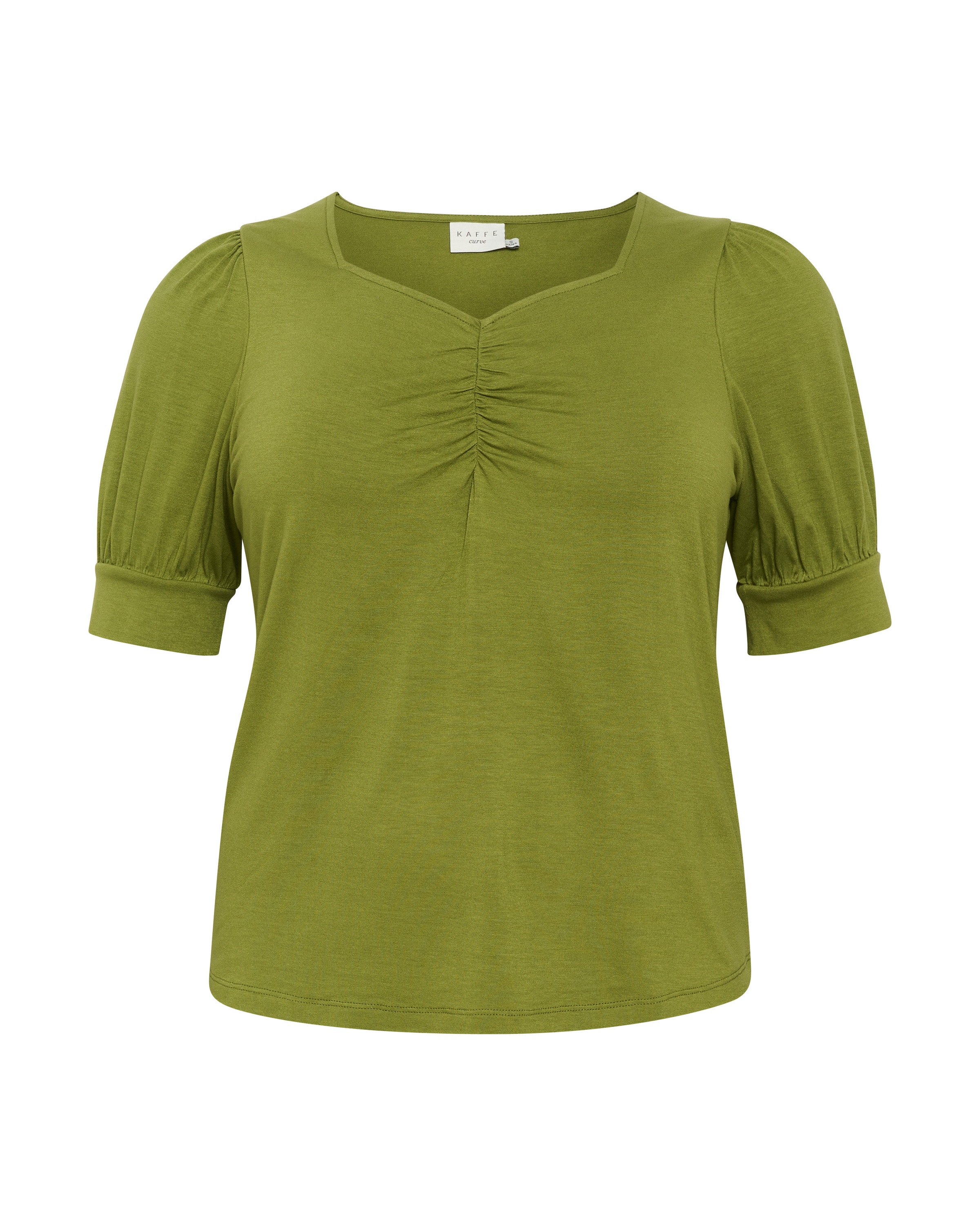 KAFFE CURVE Shirt 'Sissy' in Grün: Vorderseite