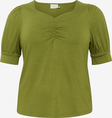 KAFFE CURVE Shirt 'Sissy' in Green: front