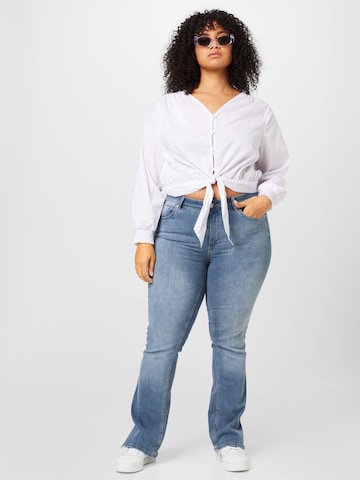 Chemisier 'Jill' ABOUT YOU Curvy en blanc