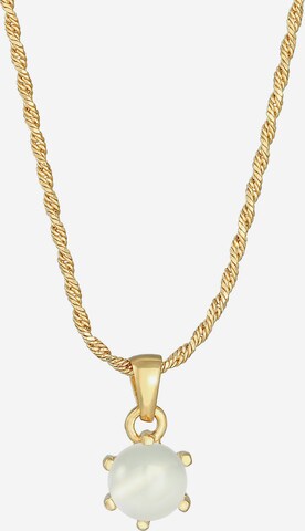 ELLI PREMIUM Halskette Edelsteinkette in Gold