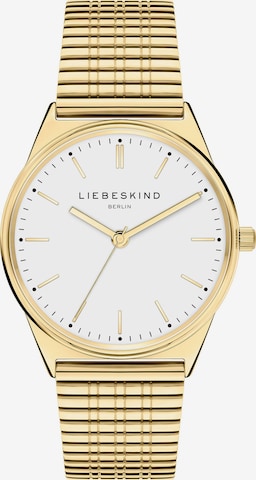 Liebeskind Berlin Zegarek analogowy w kolorze złoty: przód