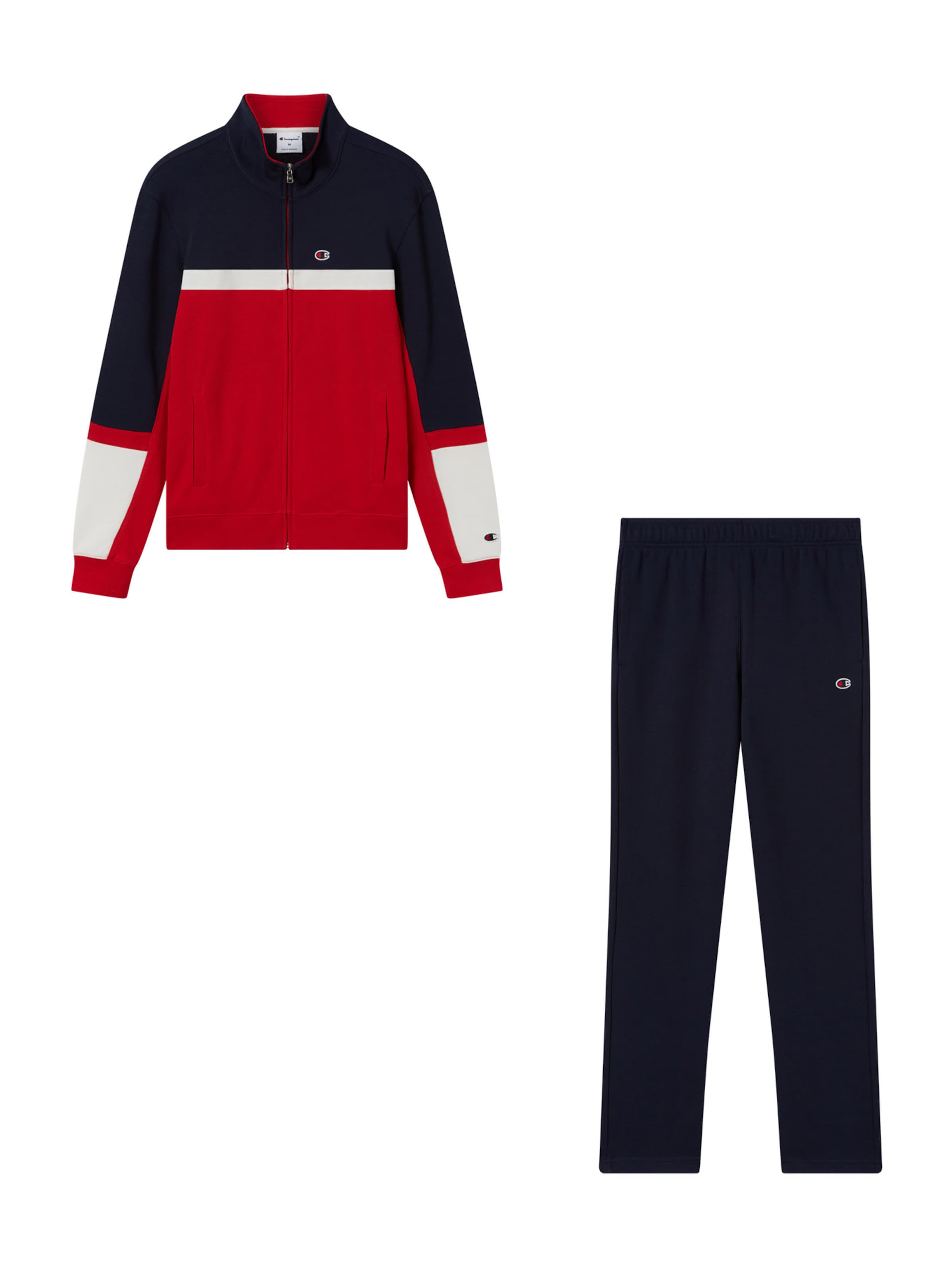 Champion Authentic Athletic Apparel Sweatsuit in Red: front