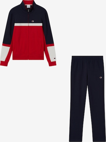 Champion Authentic Athletic Apparel Sweatsuit in Red: front