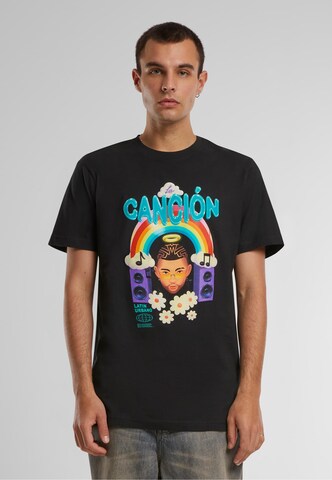 T-Shirt 'La Cancion 01' Mister Tee en noir : devant