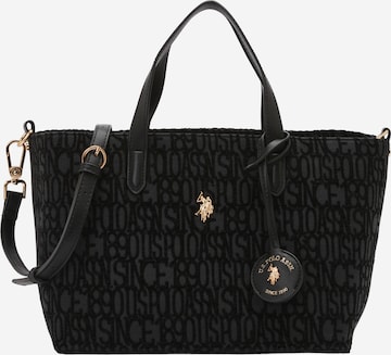 melns U.S. POLO ASSN. Rokassomiņa: no priekšpuses