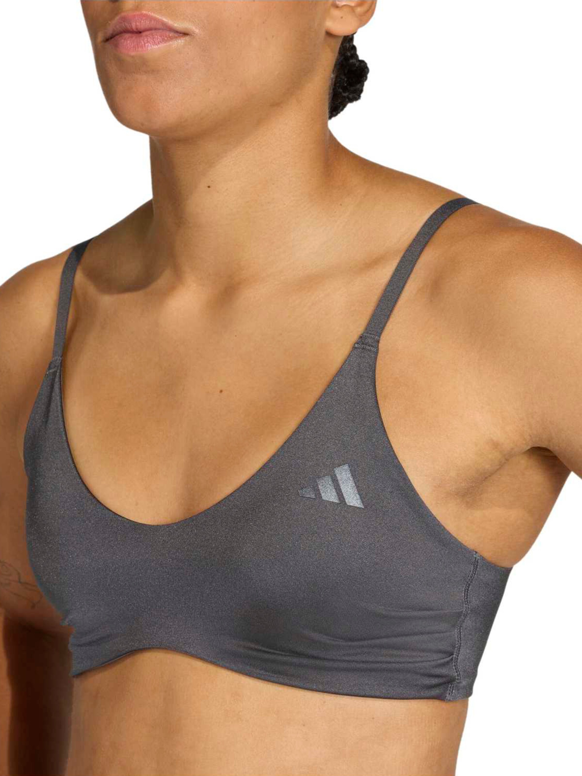 ADIDAS PERFORMANCE Bralette Sports bra 'OPT ESS' in Grey