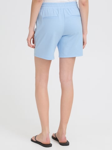 ICHI Szabványos Élére vasalt nadrágok 'IHKate' - kék