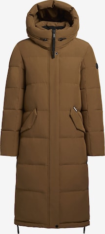 brūns khujo Ziemas mētelis ' RIAD ': no priekšpuses