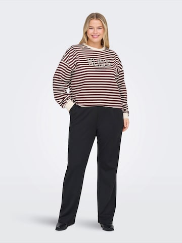 ONLY Carmakoma Mikina 'CARLIZA' – hnědá