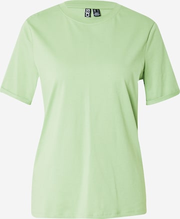PIECES T-shirt 'RIA' i grön: framsida