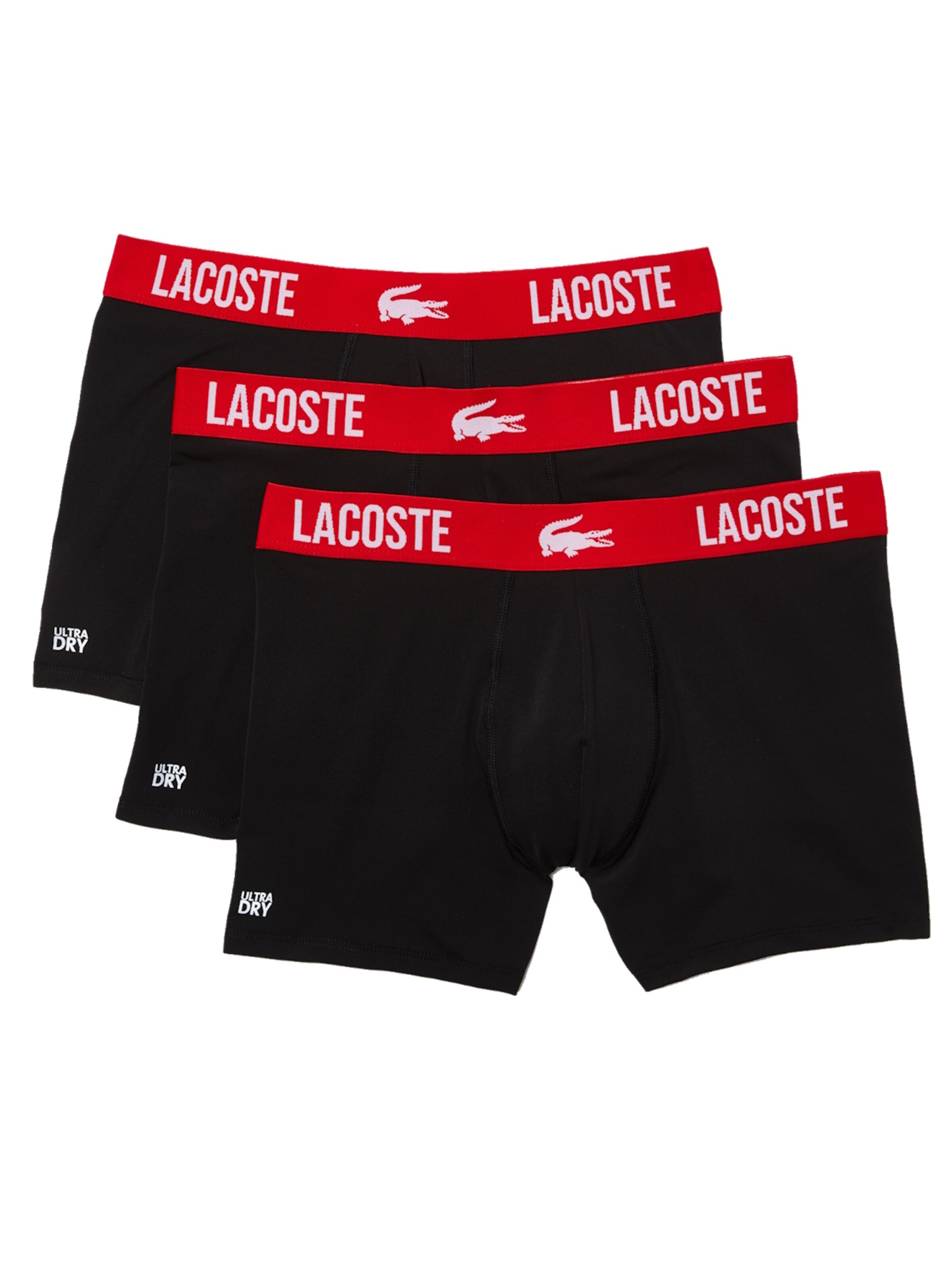 LACOSTE Шорты Боксеры в Черный: спереди