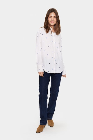 SAINT TROPEZ - Blusa 'Dianne' em branco