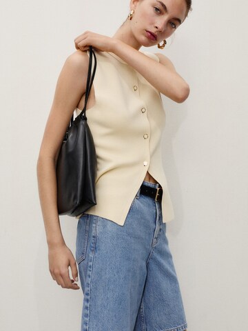 MANGO Wide leg Jeans 'CAMILLA' in Blue