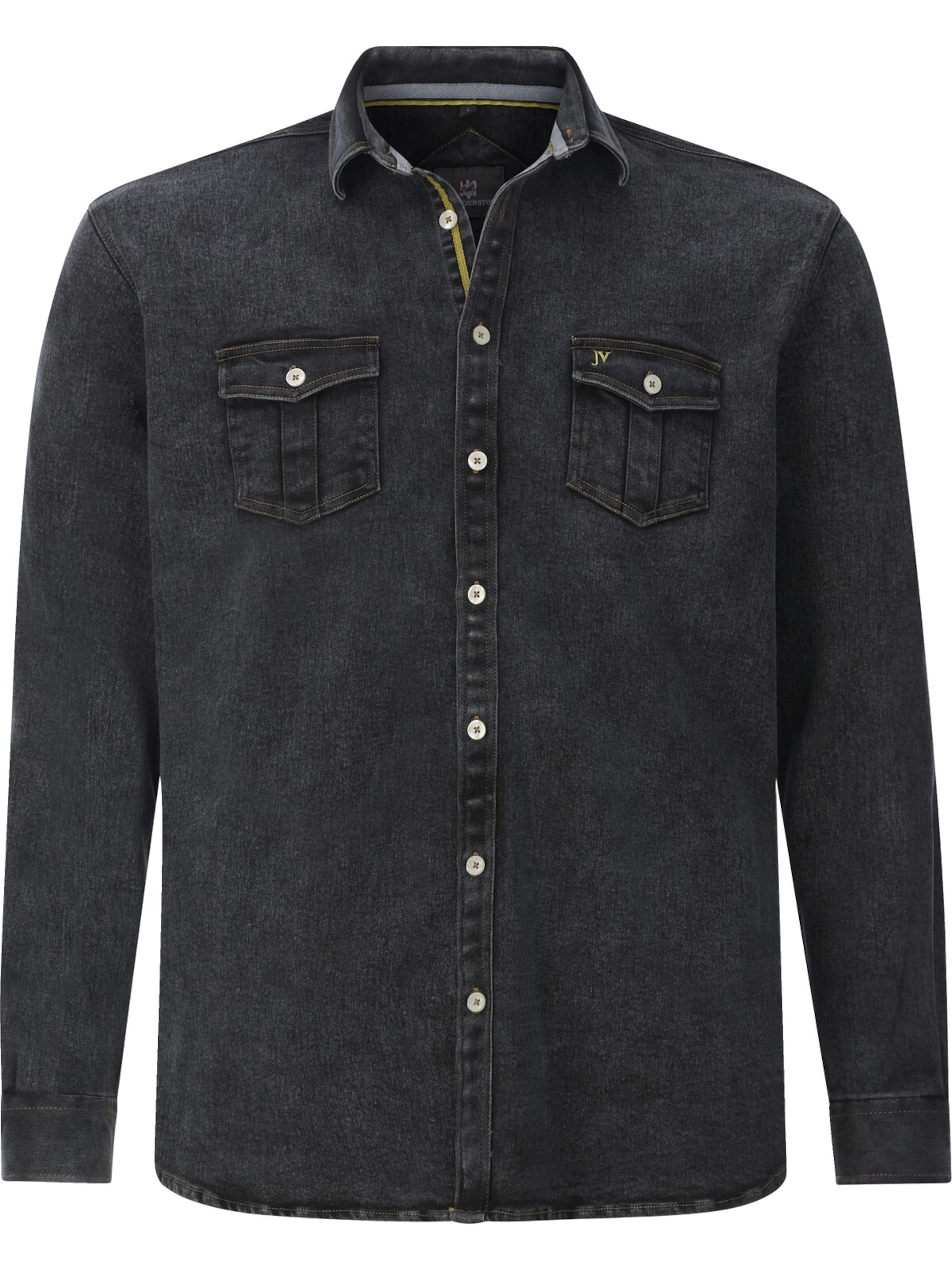 Jan Vanderstorm Button Up Shirt 'Olavik' in Yellow / Black, Item view