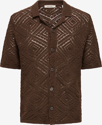 Only & Sons Kofta 'ONSKolmar' i brun: framsida