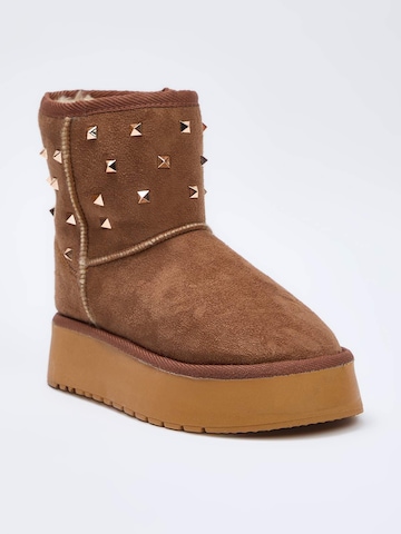 Boots Trendyol en beige : devant