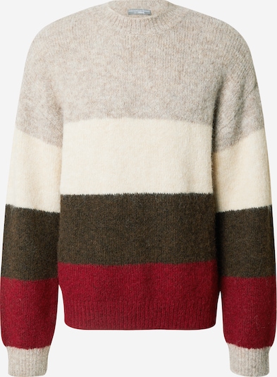 Guido Maria Kretschmer Men Sweater ' Marian ' in Beige / Brown / Grey / Red, Item view