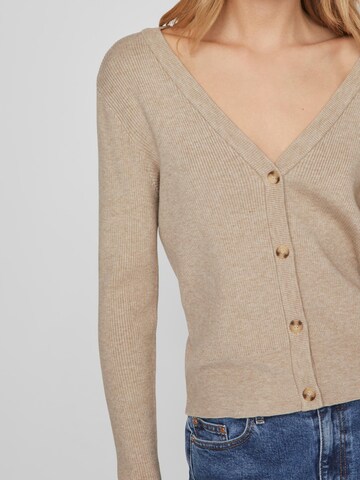 VILA Gebreid vest 'Comfy' in Beige