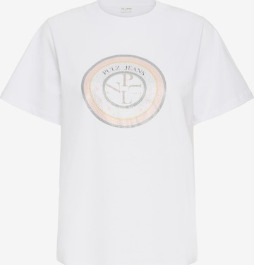 T-shirt 'PZCheri' Pulz en blanc : devant