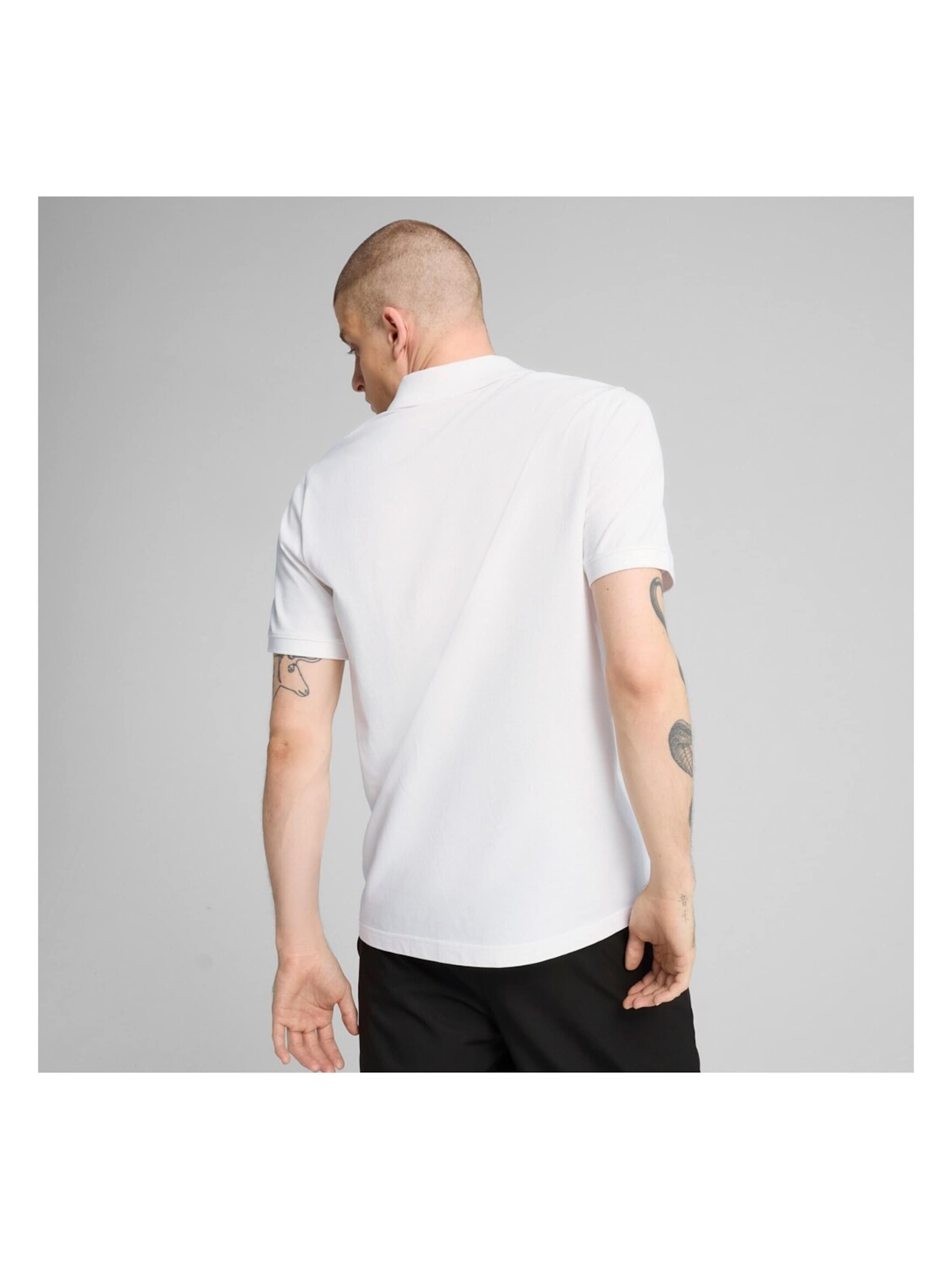 PUMA Shirt 'Puma Ess Pique Polo' in Wit