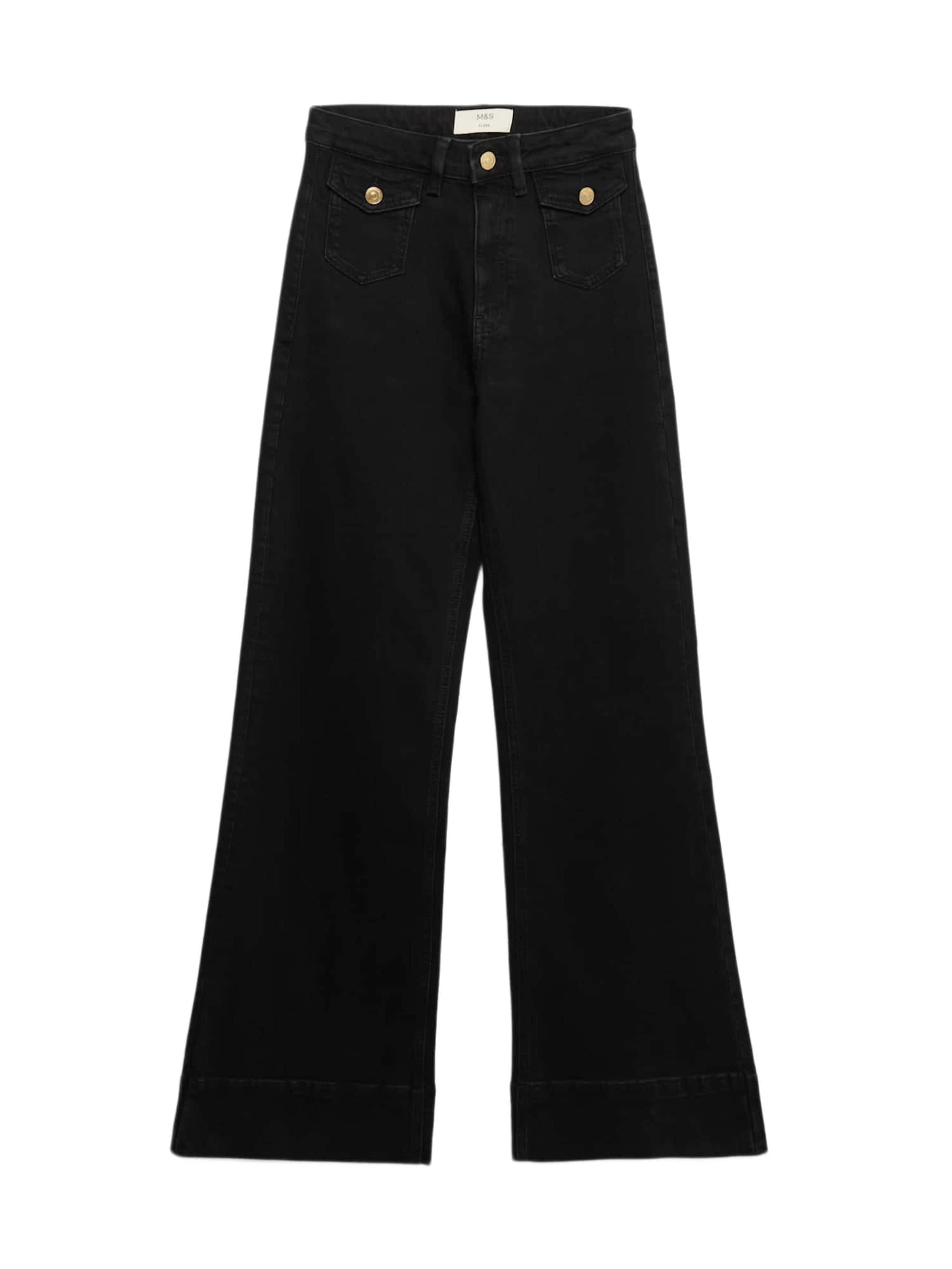 évasé Jean Marks & Spencer en noir : devant
