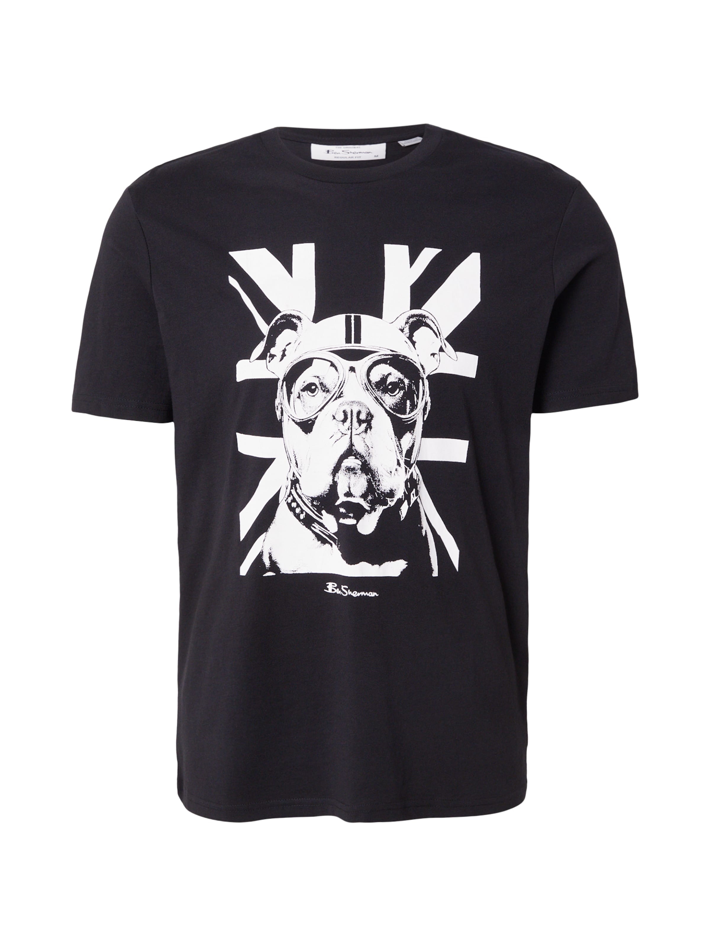 Ben Sherman T-Shirt 'Bully' in Schwarz: Vorderseite