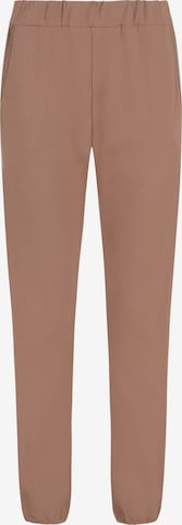 Evoni Regular Sports trousers 'Dünne Lockere Baumwollhose' in Brown: front