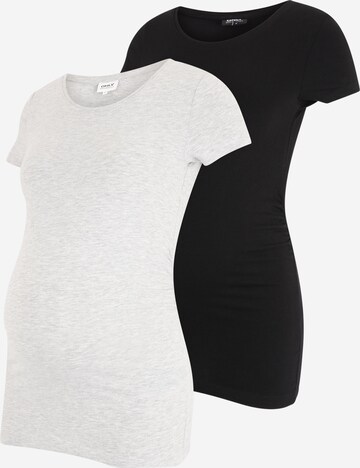 Only Maternity - Camiseta 'LOVELY' en gris: frente