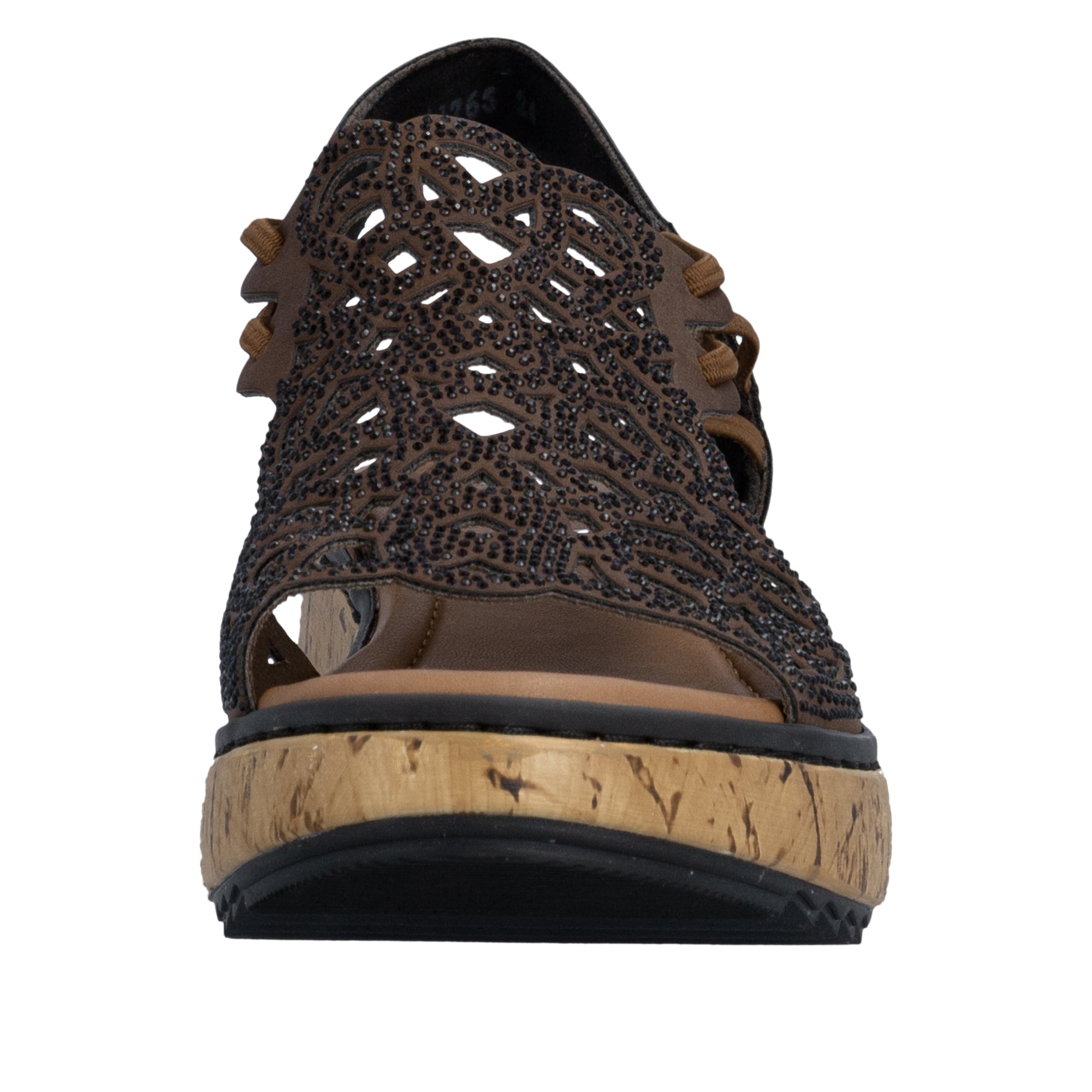 Rieker Strap sandal 'V1765' in Brown