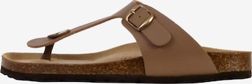 Zoccoletto 'Leder-Pantoletten „Joy“' di The Divine Factory in marrone: frontale