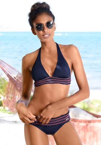 LASCANA Triangle Bikini in Blue: front