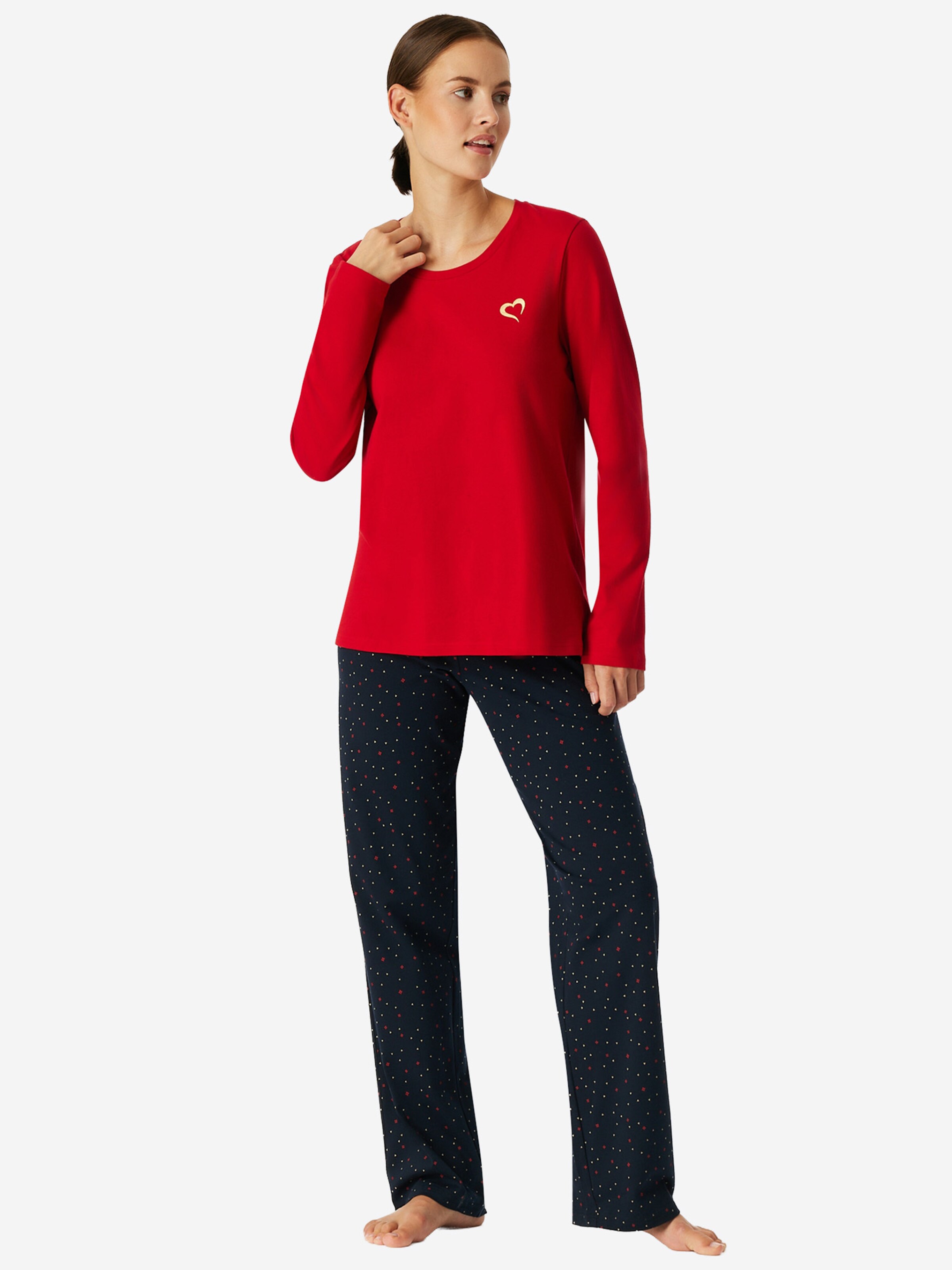 SCHIESSER Pajama ' Family ' in Blue: front