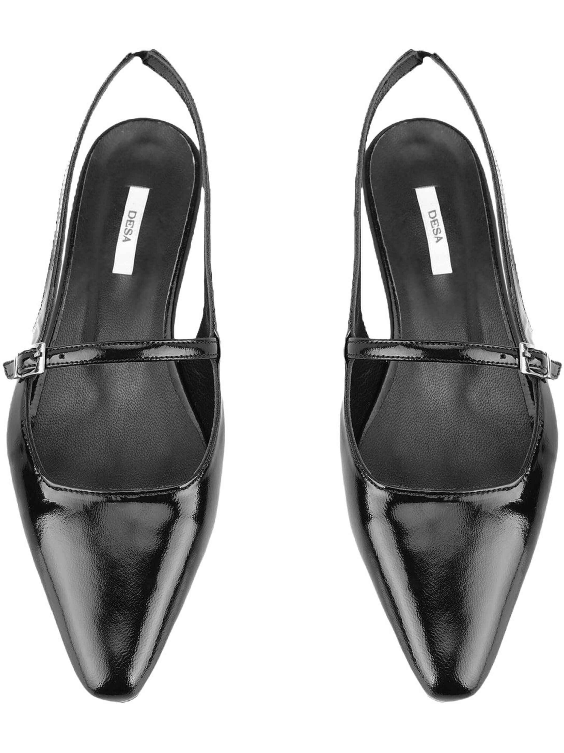 Desa Ballet Flats 'Slingback-Ballerinas' in Black