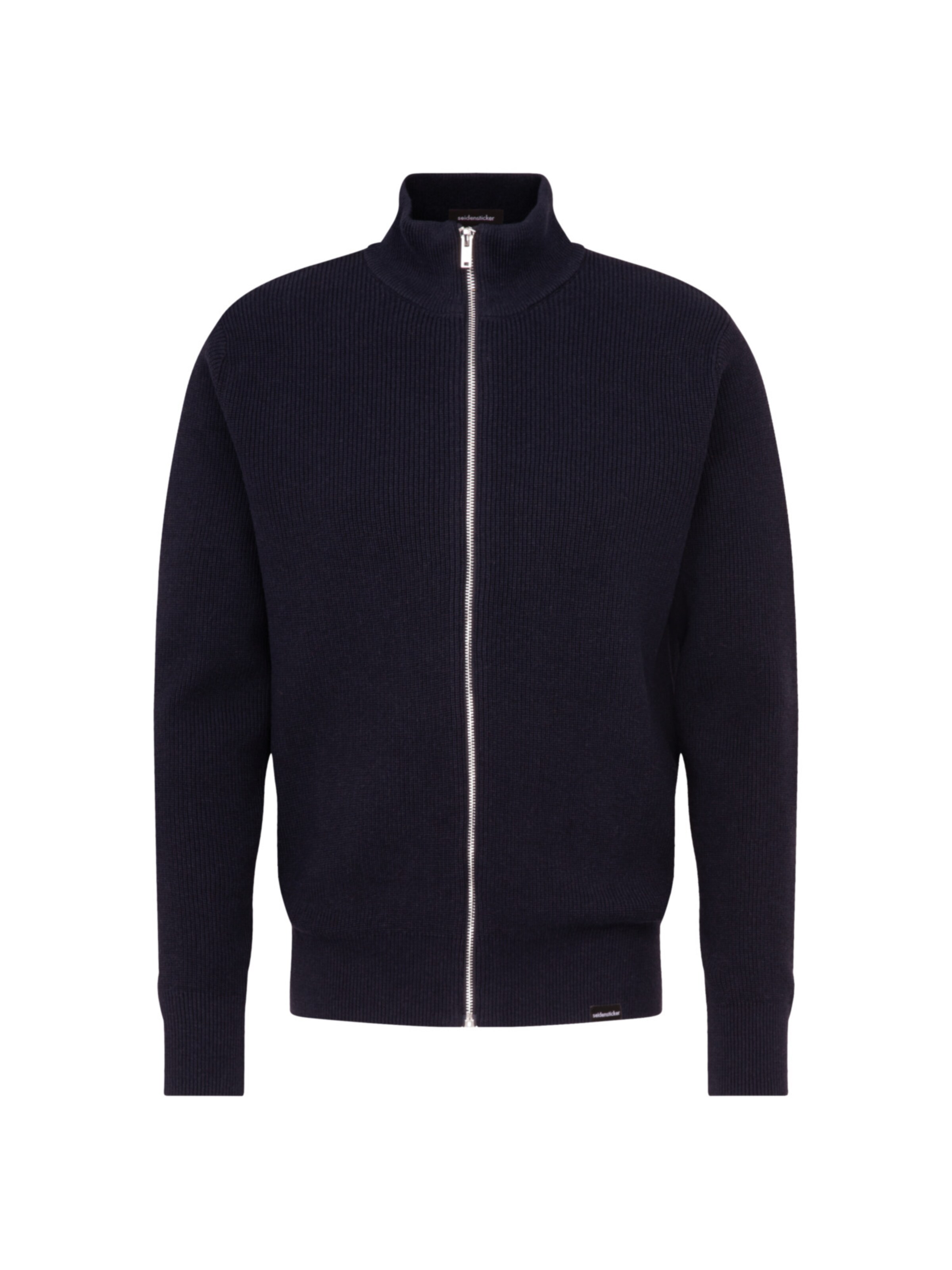 SEIDENSTICKER Gebreid vest in Blauw: voorkant