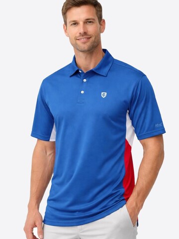 Cocain Underwear Regular fit Athletic Button Up Shirt 'Poloshirt' in Blue: front