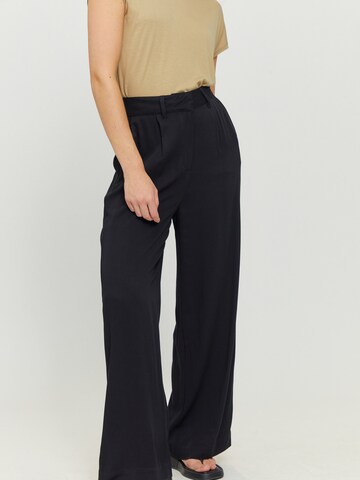 mazine Wide leg Pleat-Front Pants ' Melala Pants ' in Black: front