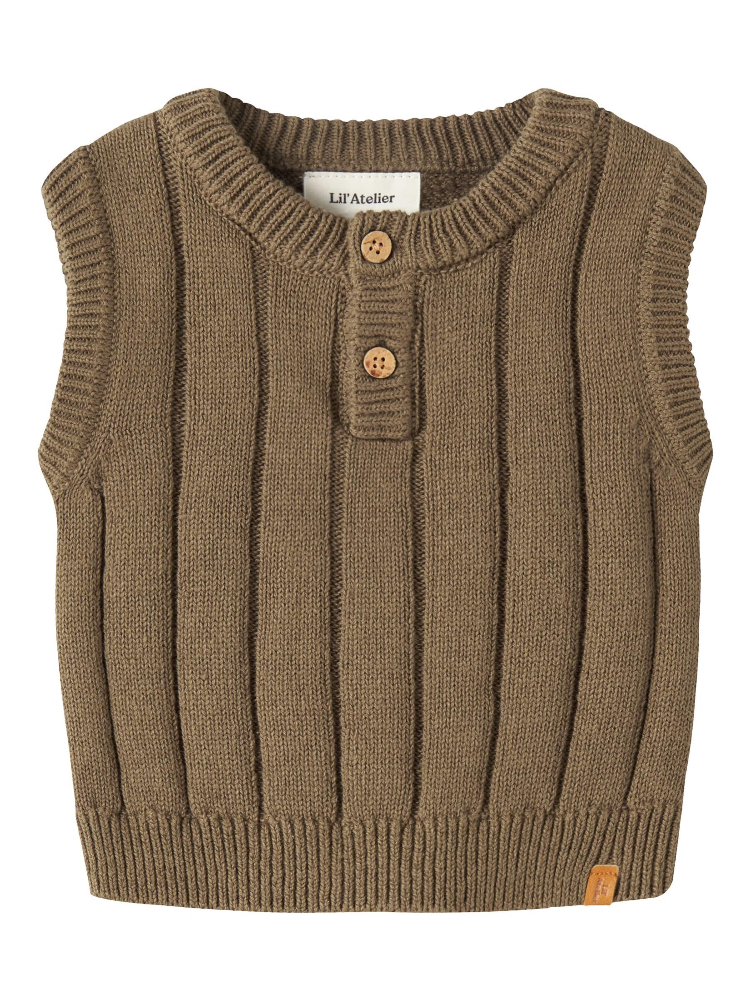 Gilet Lil'Atelier en marron : devant