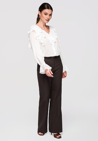Ombre Blouse in Beige