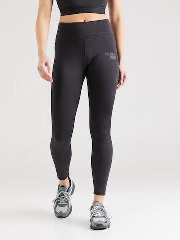 Skinny Leggings 'Edda' de la Lake View pe negru: față