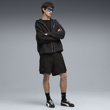 PUMA Sports sweat jacket 'Wardrobe Essentials' in Black