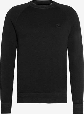 Calvin Klein Jeans Sweter 'ESSENTIAL' w kolorze czarny: przód