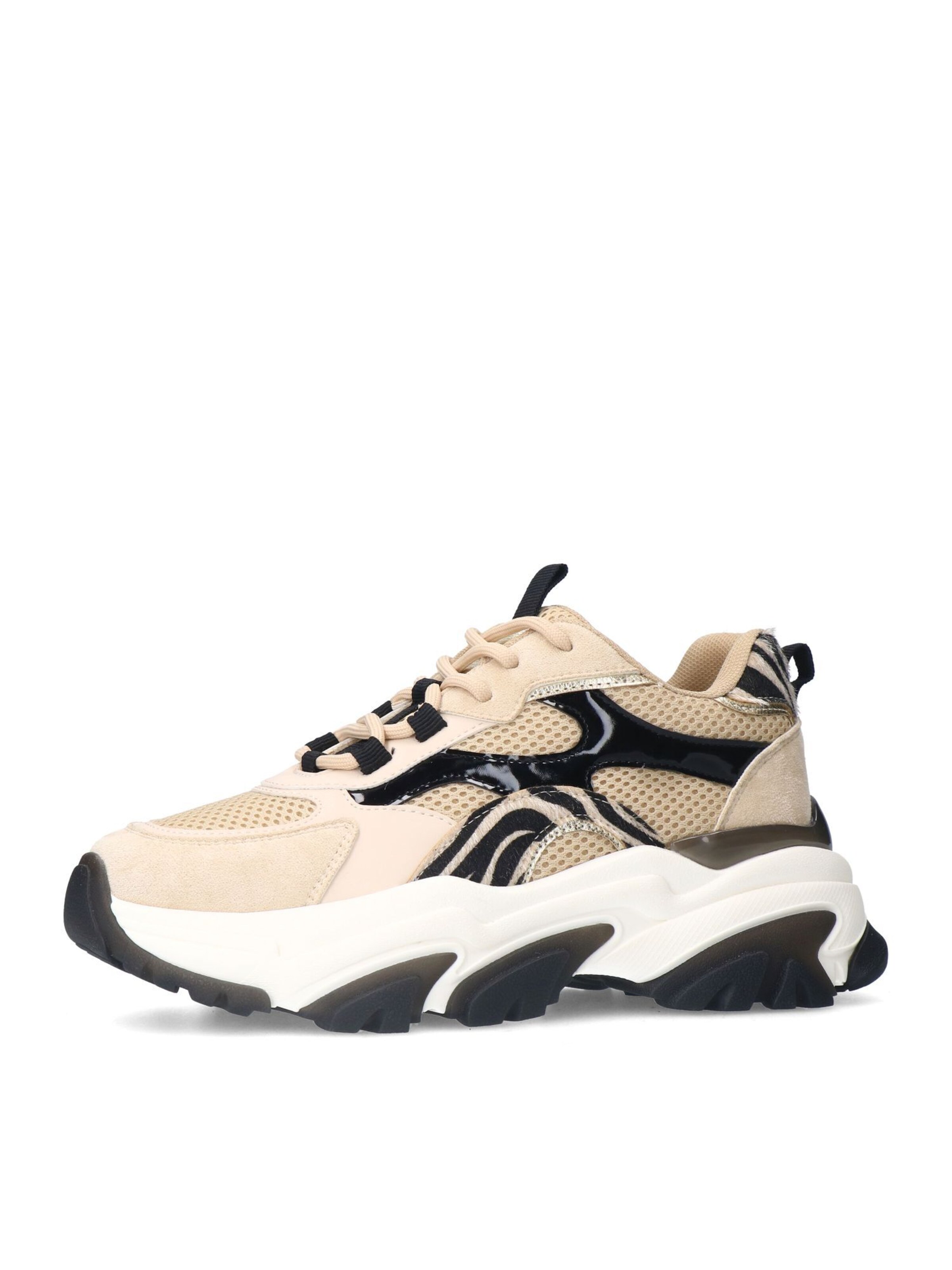 Baskets basses SACHA en beige : devant