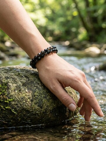 Bracelet 'RAUCHQUARZ SCHWARZER TURMALIN' UNIQAL en mélange de couleurs
