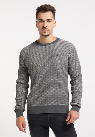 TUFFSKULL Sweater in Grey: front
