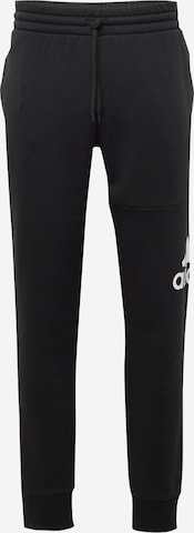 ADIDAS SPORTSWEAR Regularen Športne hlače 'Essentials' | črna barva: sprednja stran